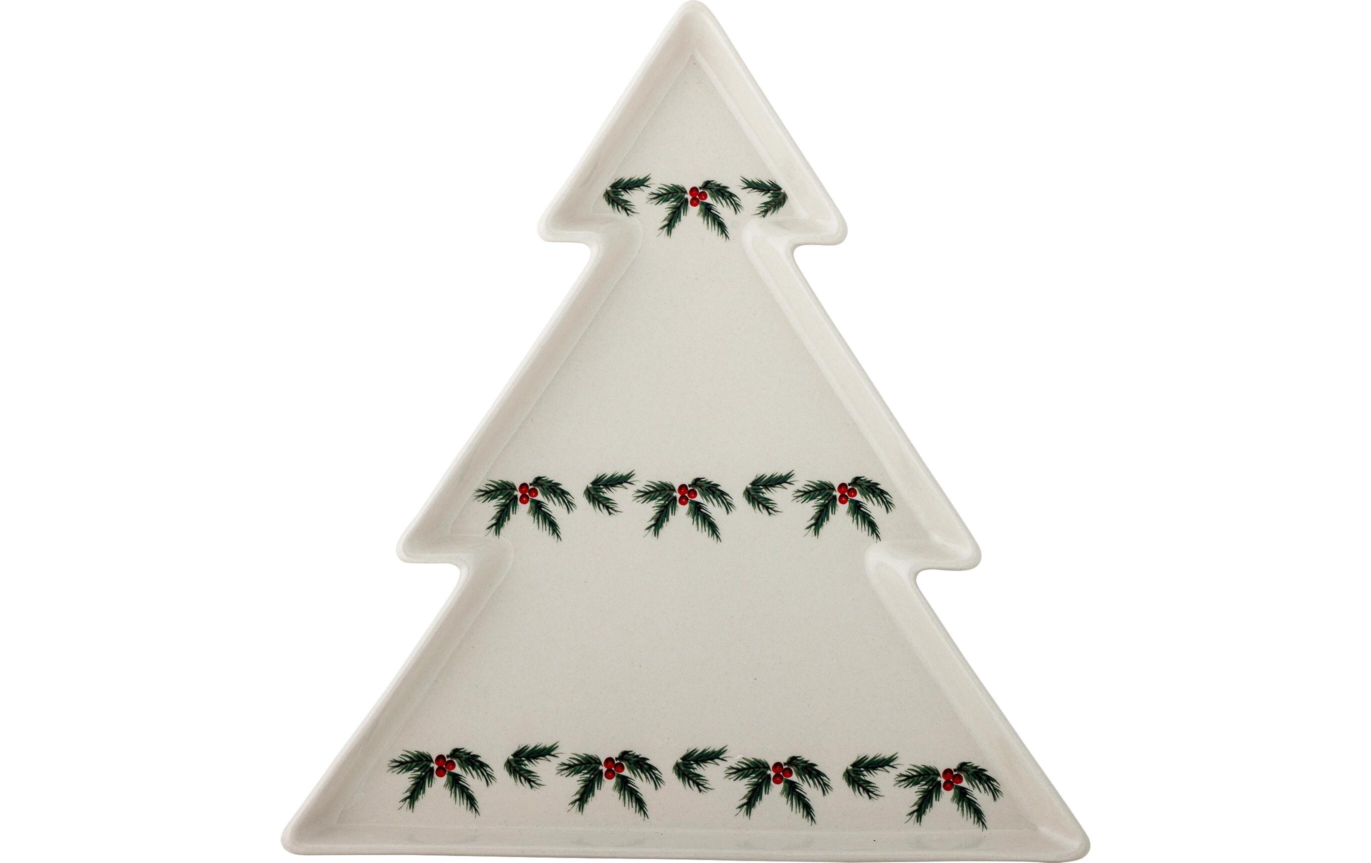 Bloomingville Servierplatte Berry 1 Stück, Weiss