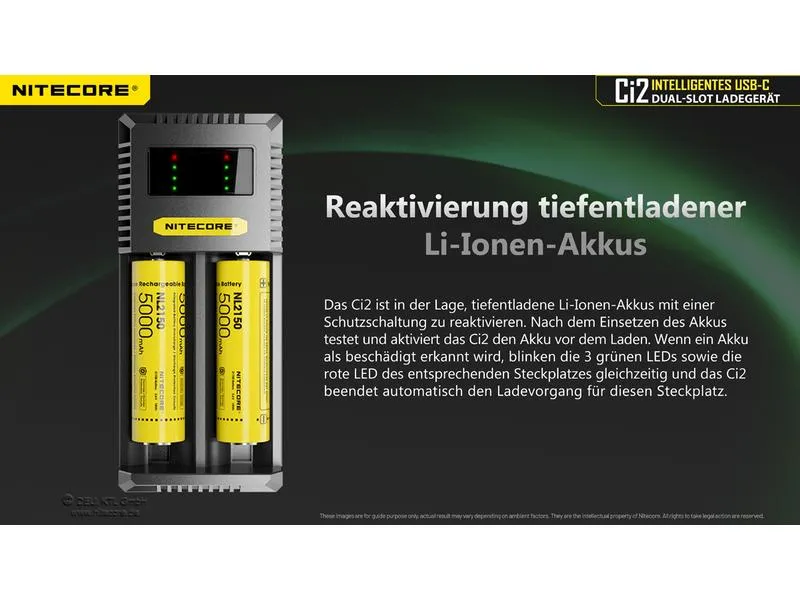 Nitecore Ladegerät Ci2 35000 mAh