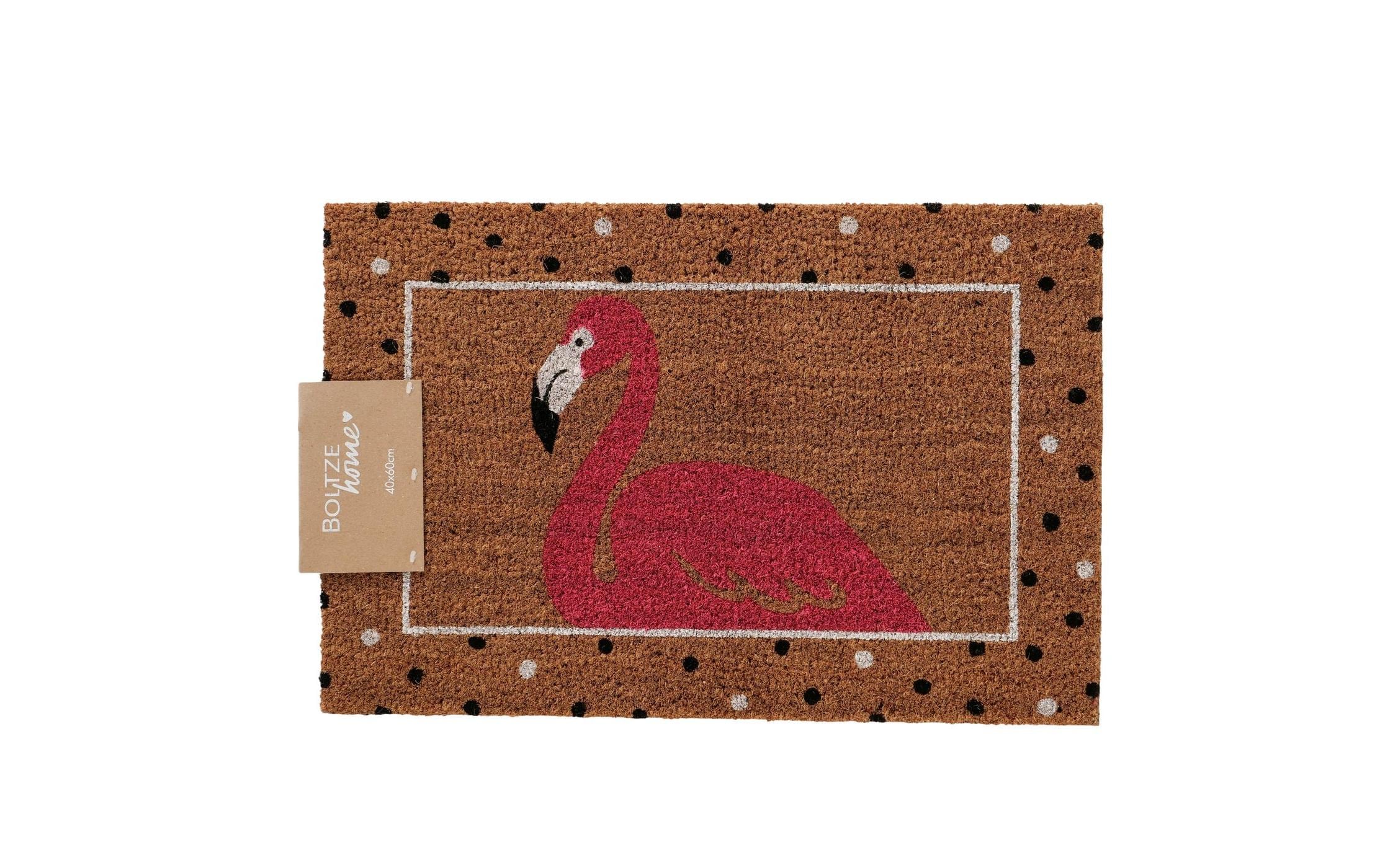 Boltze Fussmatte Flamingo 60 x 40 cm, Mehrfarbig
