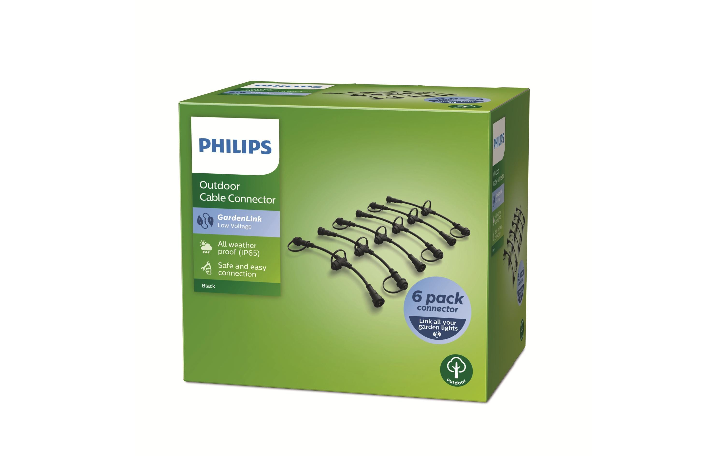 Philips Outdoor Niedervolt Verbindungskabel 6 Stk.