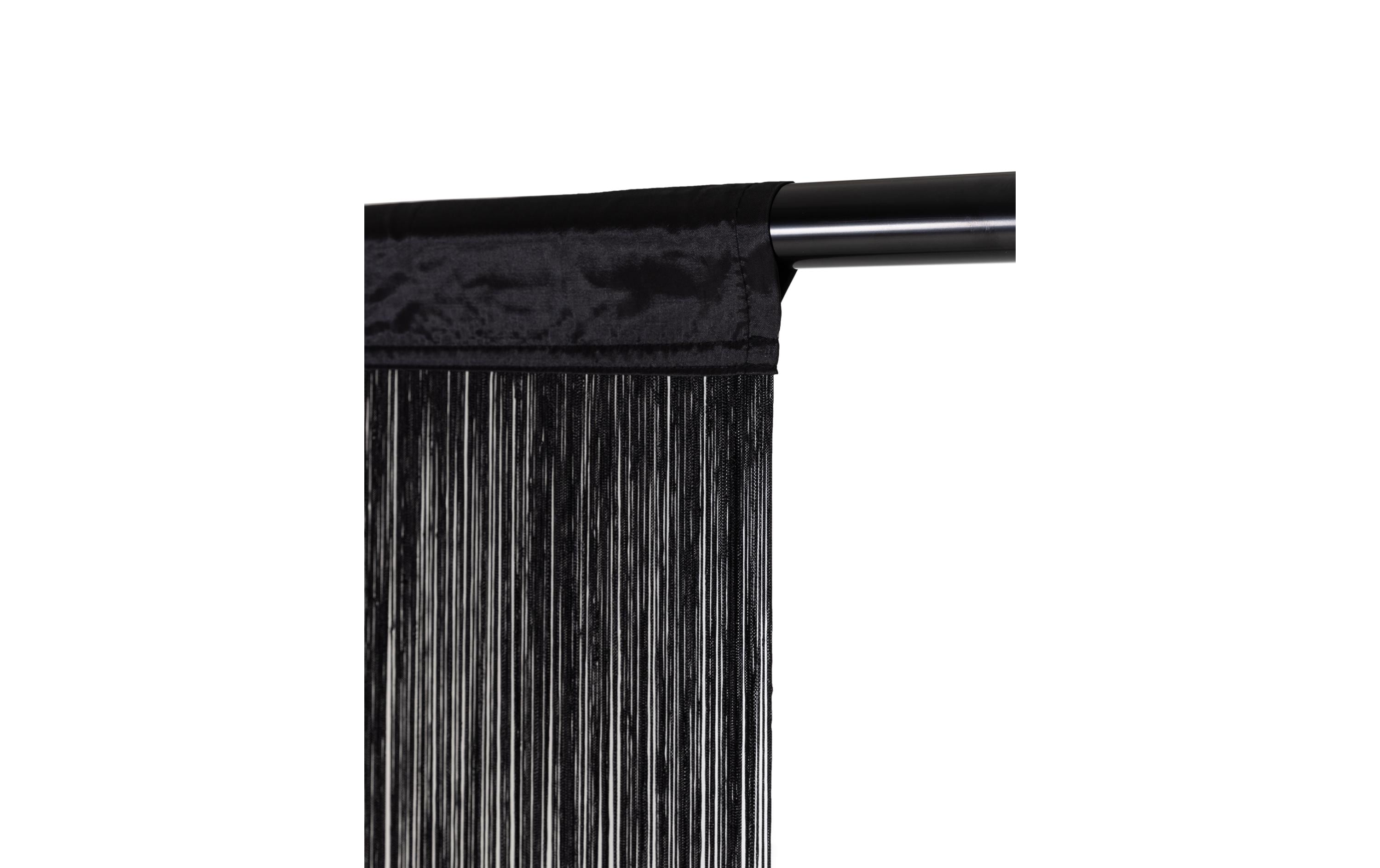 COCON Fadenvorhang 90 cm x 200 cm, Schwarz
