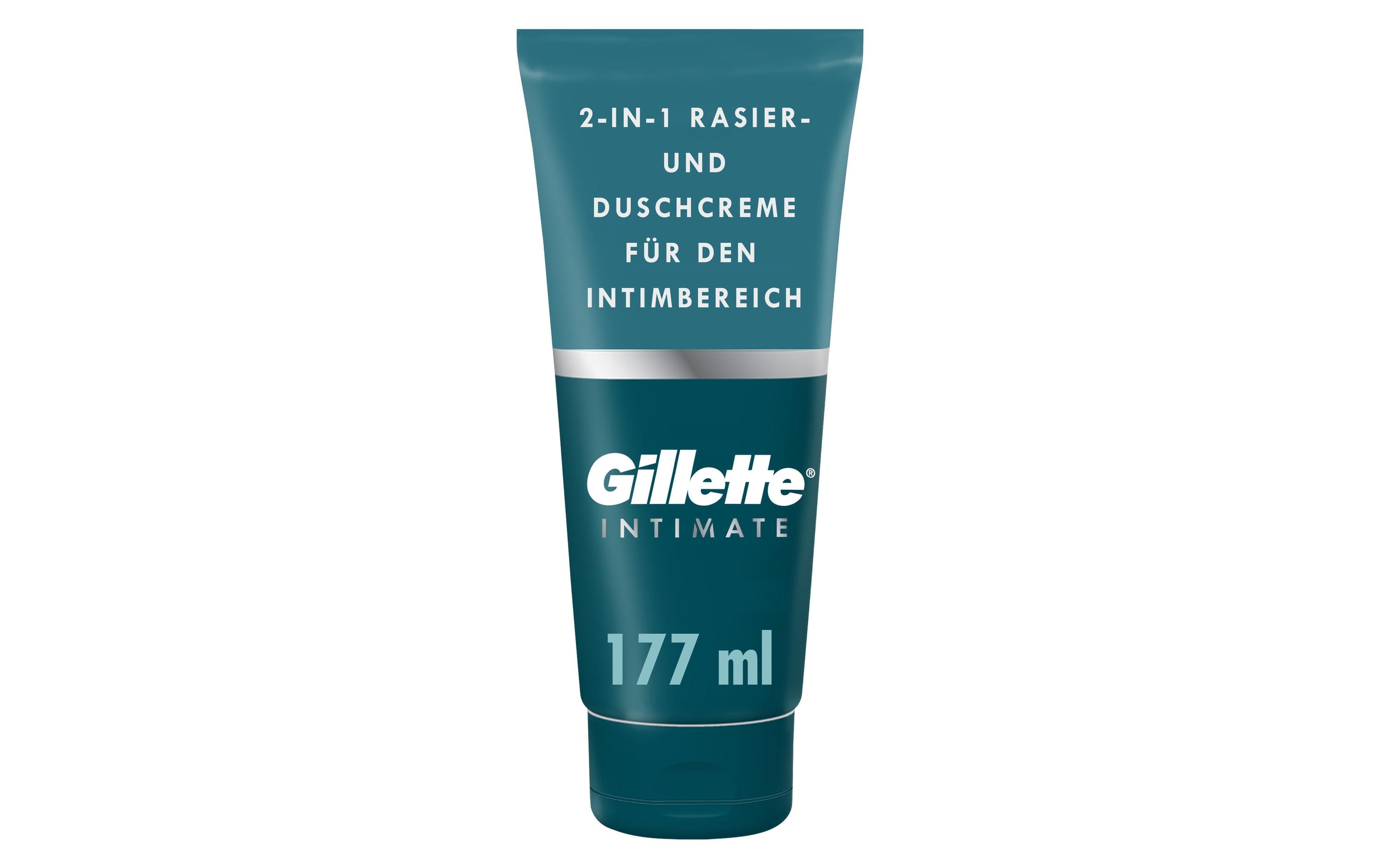 Gillette Rasier- und Duschcreme Intimate 2-in-1 177 ml1 Stück Gillette Rasier- und Duschcreme Intimate 2-in-1 177 ml1 Stück