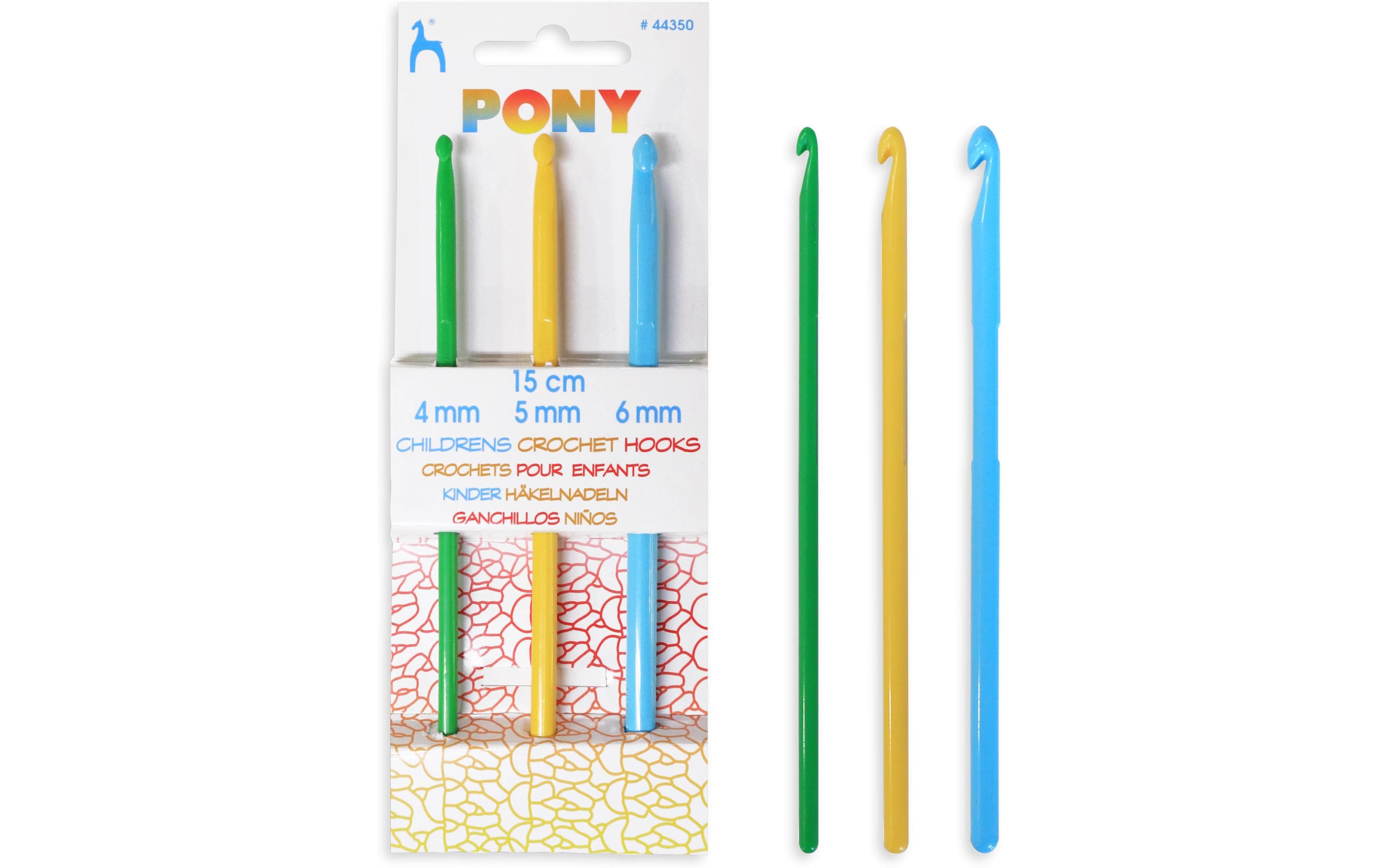 Pony Häkelnadel für Kinder Grösse 4/5/6, Länge: 15 cm Pony Häkelnadel für Kinder Grösse 4/5/6, Länge: 15 cm