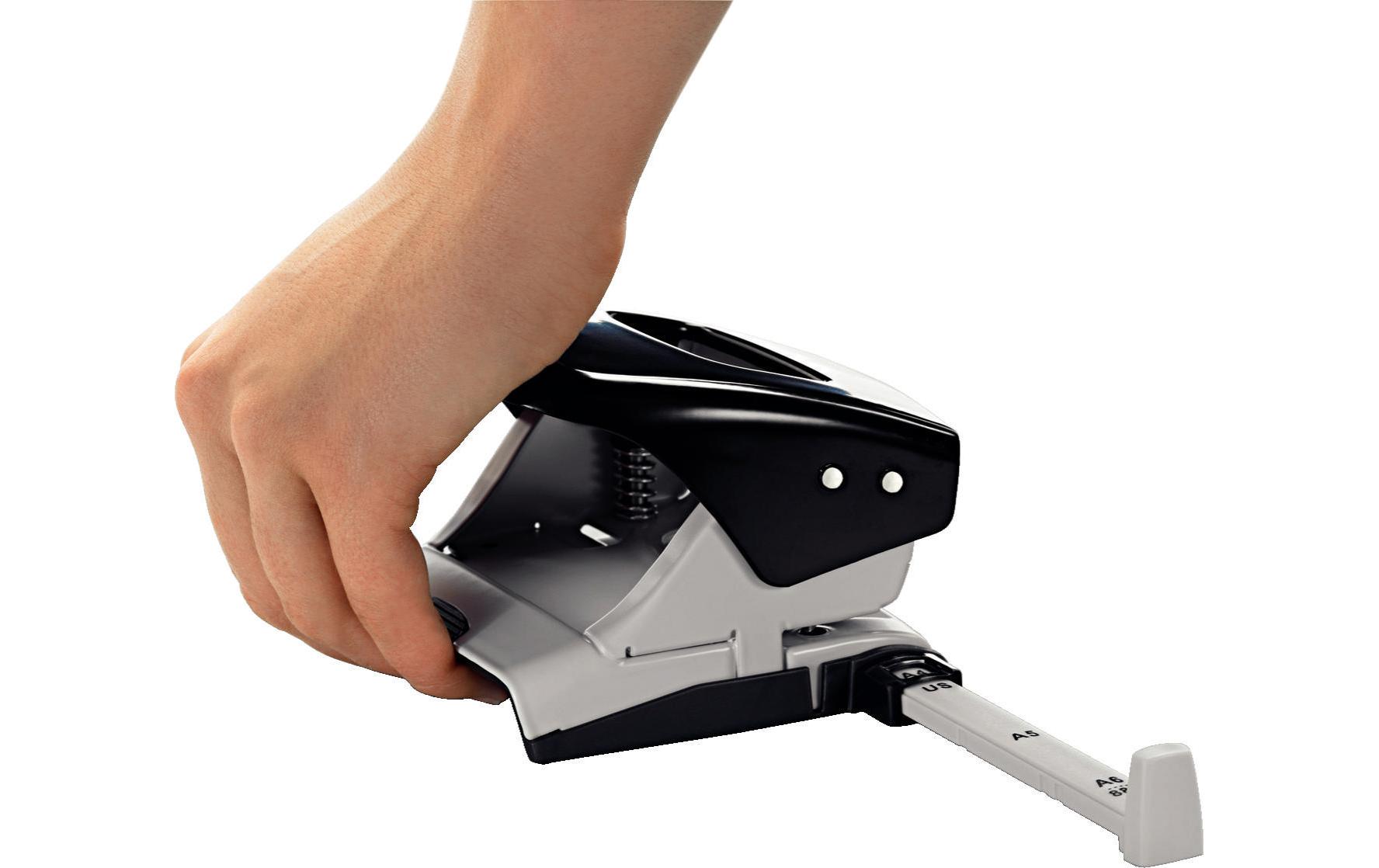 Leitz Locher NeXXt Metall, 30 Blatt, Schwarz