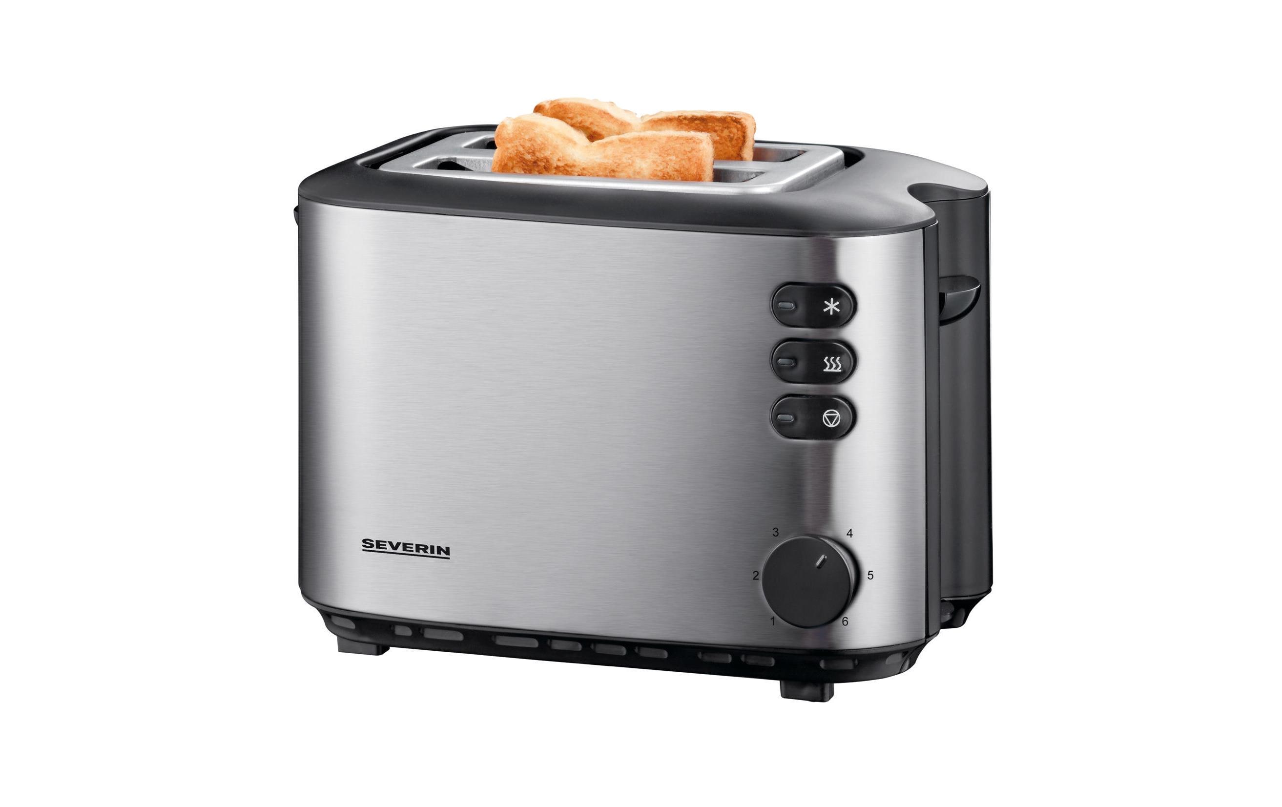 Severin Toaster AT 2514 Schwarz/Silber
