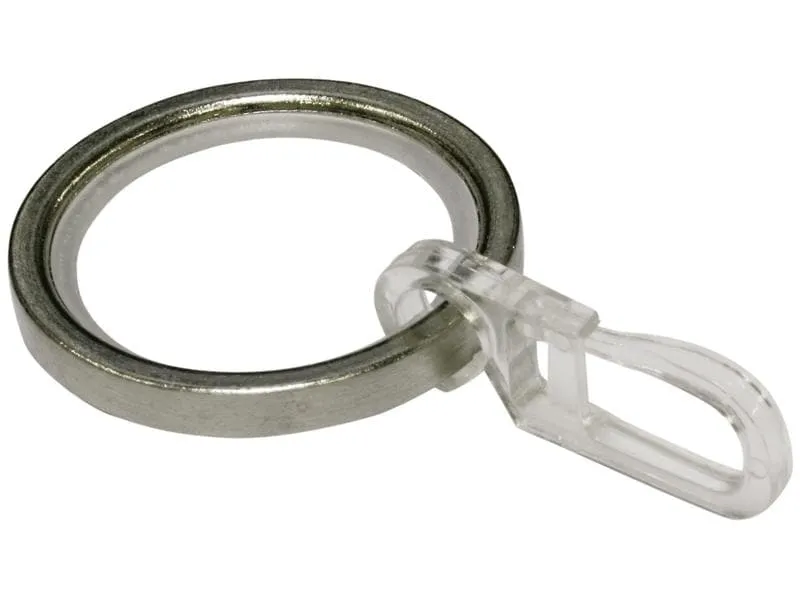 Gardinia Vorhangring mit Gleiteinlage Edelstahl, 10 Stück Gardinia Vorhangring mit Gleiteinlage Edelstahl, 10 Stück