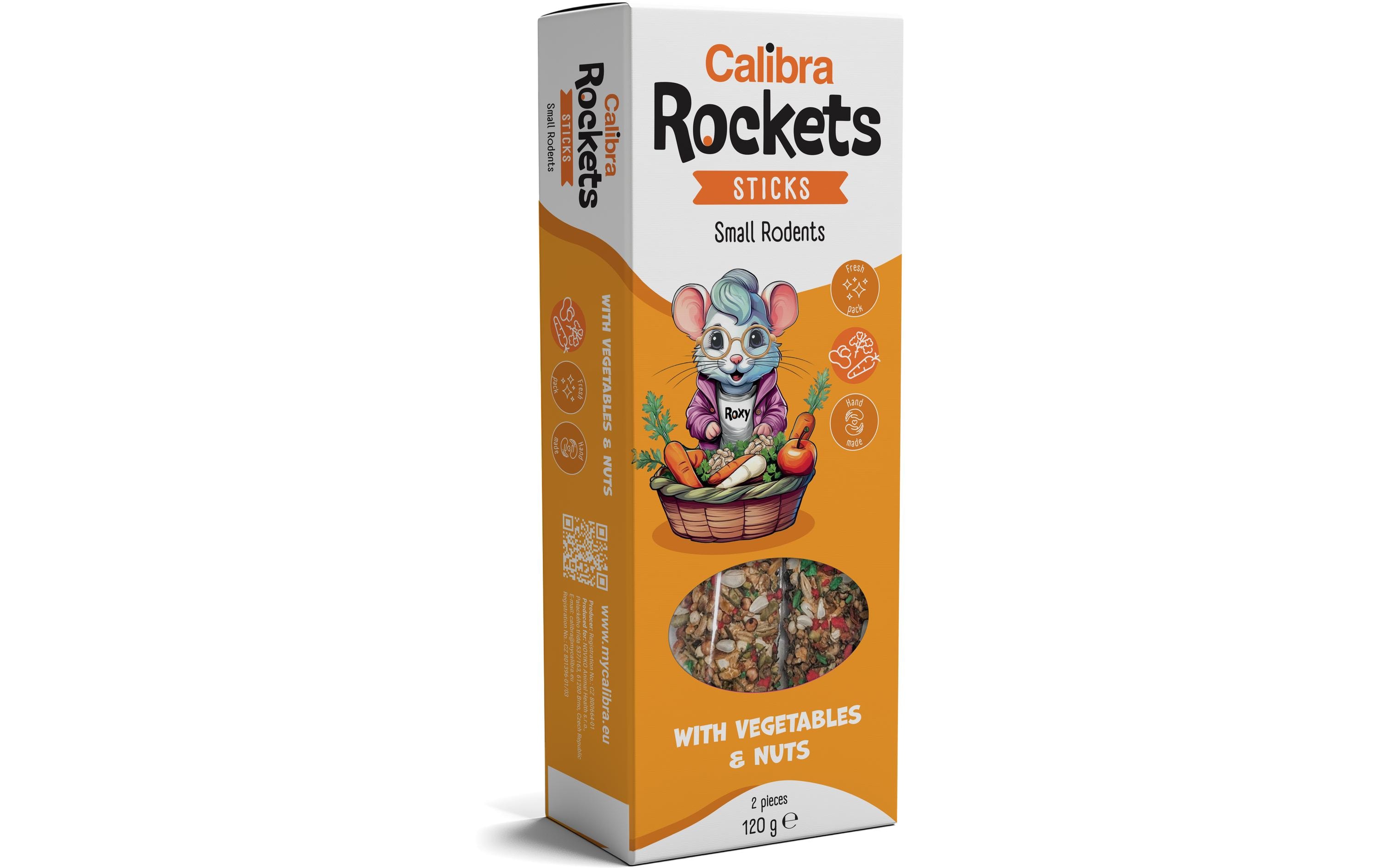 Calibra Gemüse und Nuss Sticks kleine Nager 2 Stück