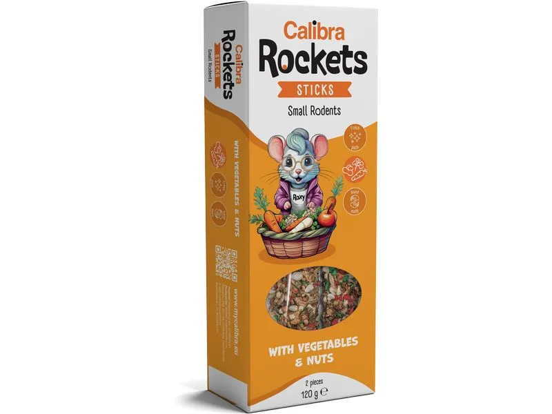 Calibra Gemüse und Nuss Sticks kleine Nager 2 Stück Calibra Gemüse und Nuss Sticks kleine Nager 2 Stück