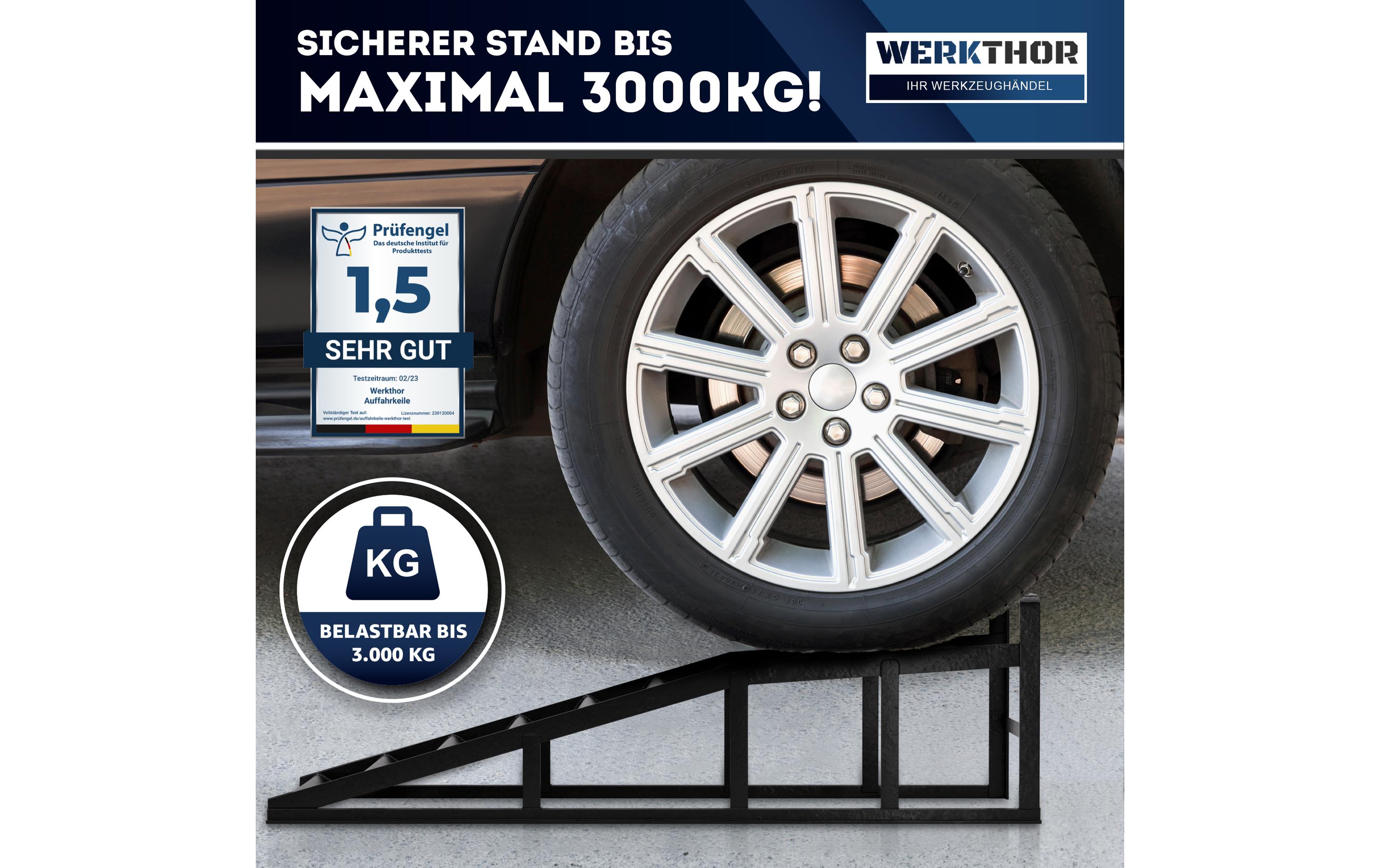 Werkthor Auffahrrampe KFZ Metall Set 3000 kg Werkthor Auffahrrampe KFZ Metall Set 3000 kg