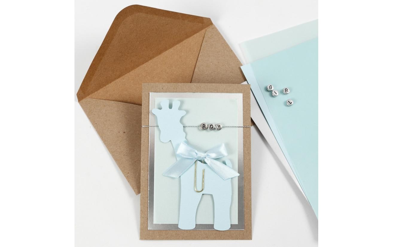 Creativ Company Couvert 11.5 x 16 cm Hellblau