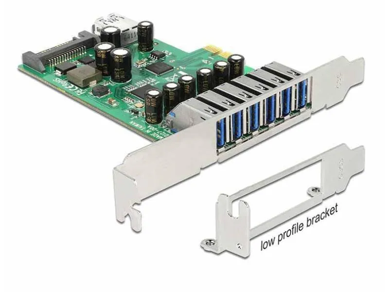 Delock PCI-Express-Karte 89377 USB 3.0 - 6x extern + 1x intern Delock PCI-Express-Karte 89377 USB 3.0 - 6x extern + 1x intern