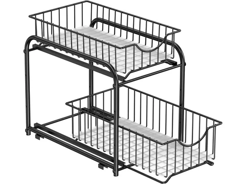 Songmics Ausziehbare Home Organizer Schwarz Songmics Ausziehbare Home Organizer Schwarz