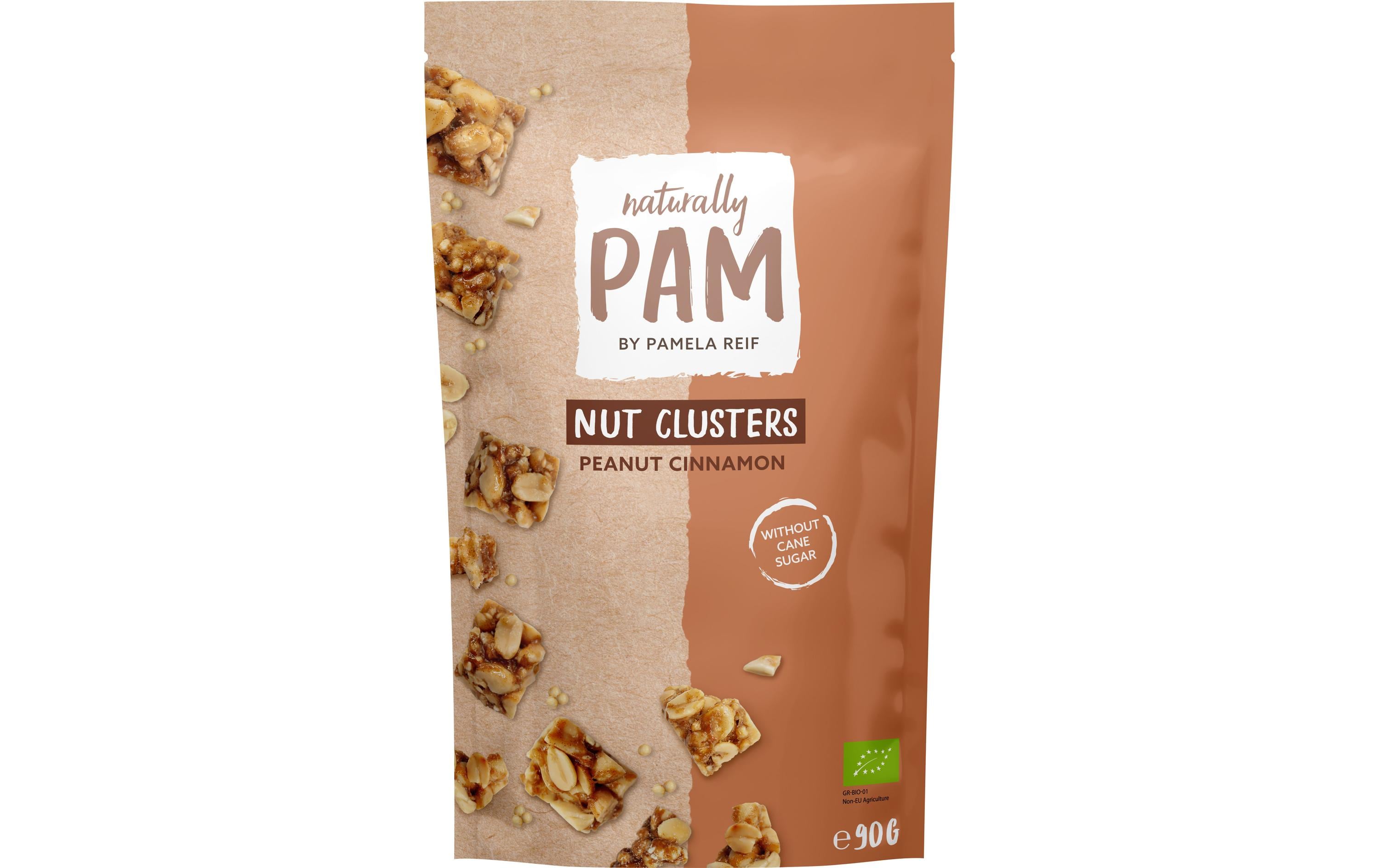 Naturally Pam Bio Nut clusters peanut cinnamon 90 g