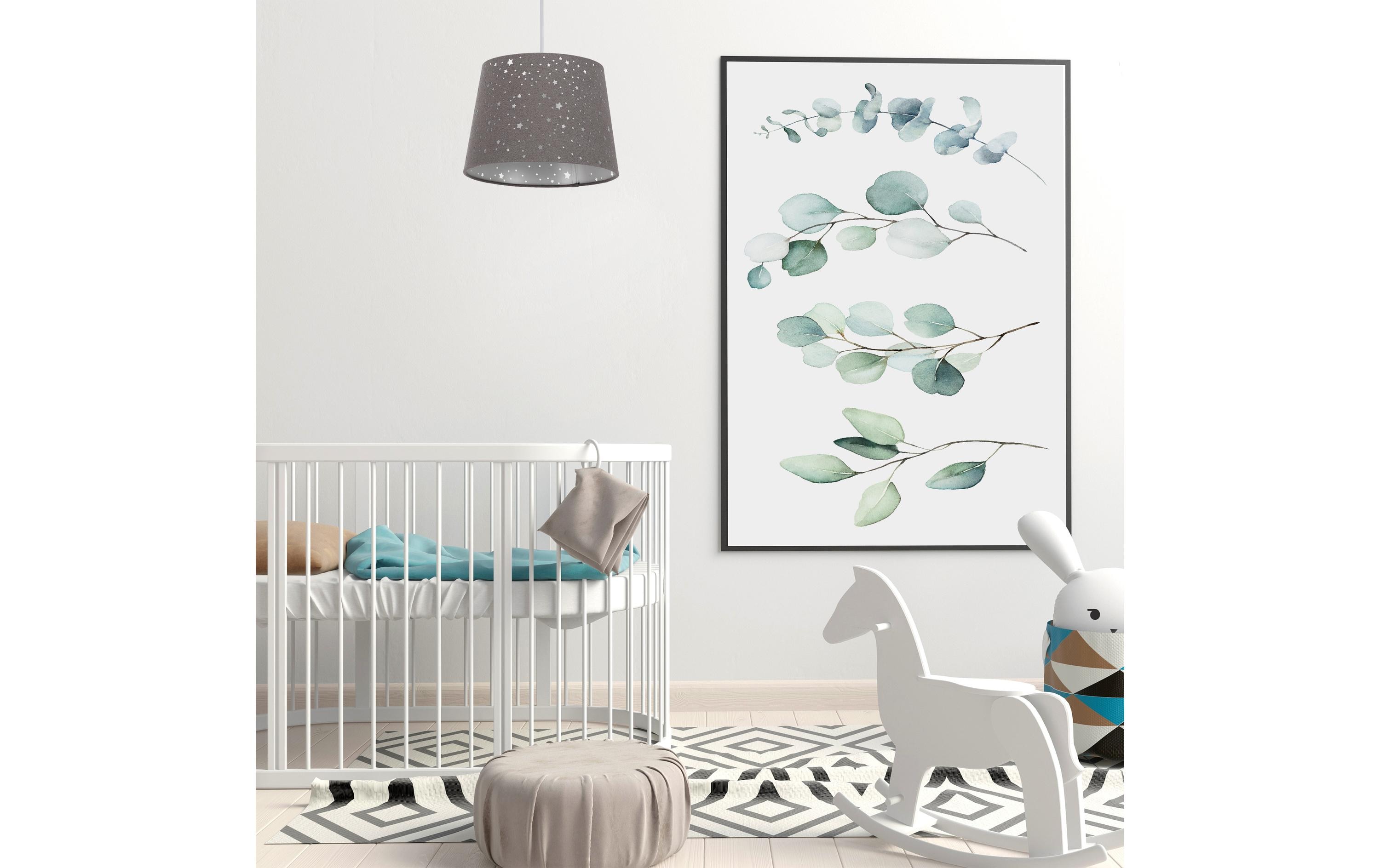 relaxdays Hängelampe Sterne Grau