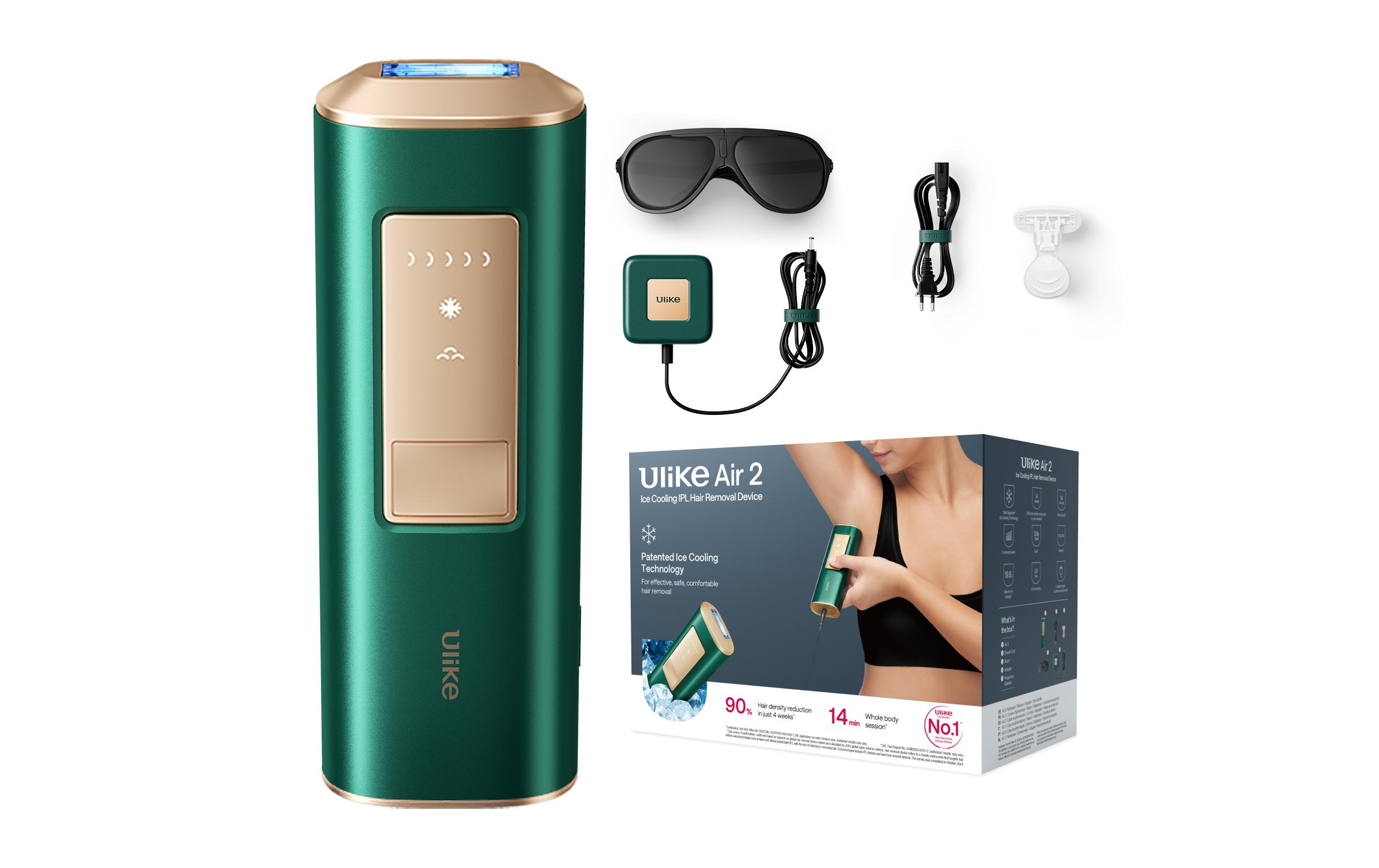 Ulike IPL-Haarentferner Air 2 Gold/Dunkelgrün