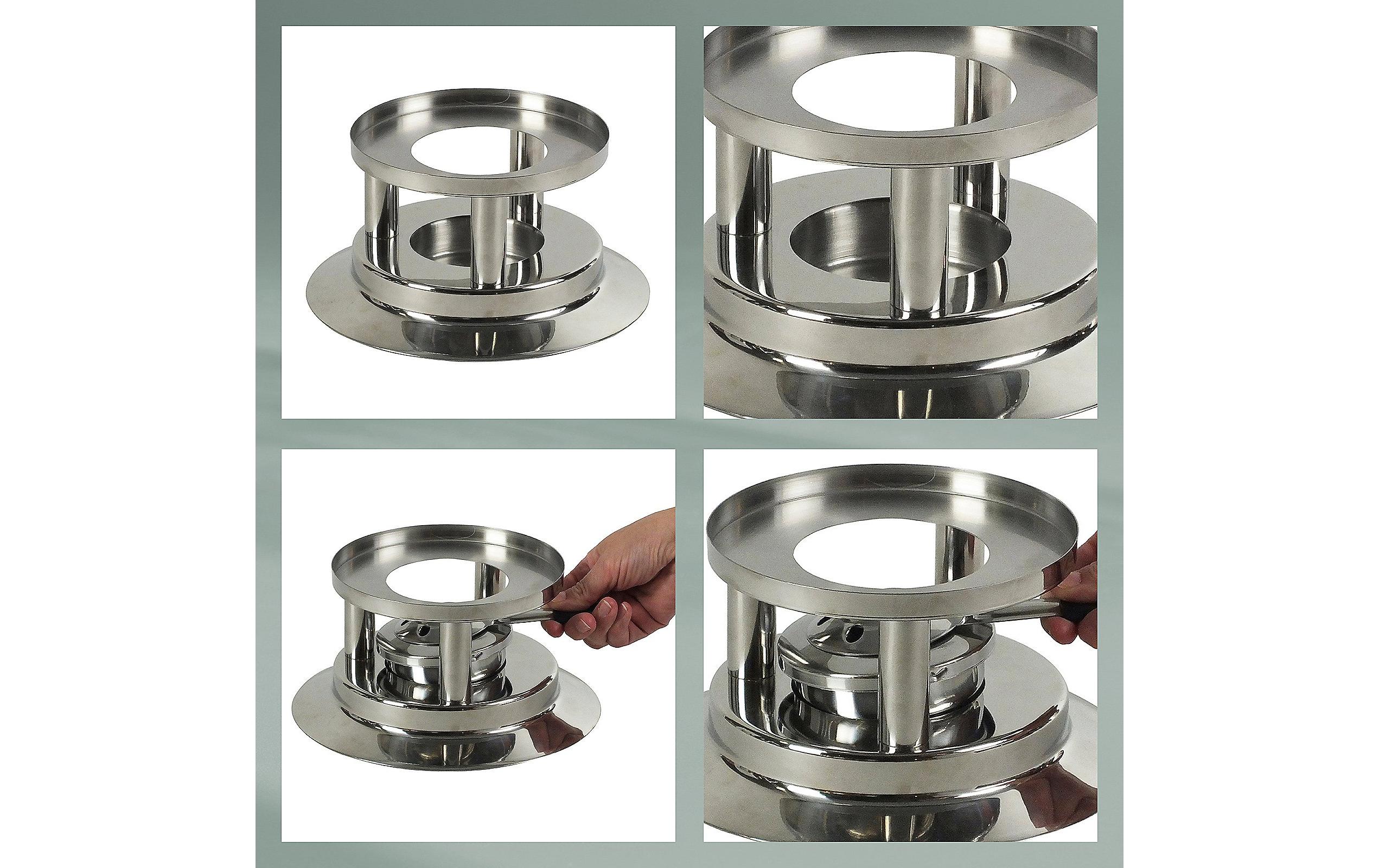 Kela Fleischfondue-Set Cailin 10 Teile, Silber