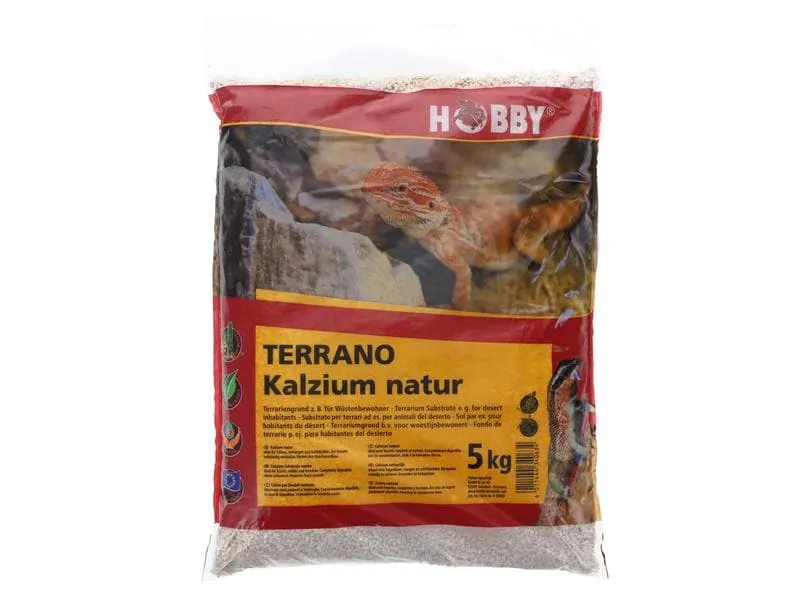 Hobby Terraristik Bodensubstrat Terrano Kalzium, Natur, Ø 2-3 mm, 5 kg Hobby Terraristik Bodensubstrat Terrano Kalzium, Natur, Ø 2-3 mm, 5 kg