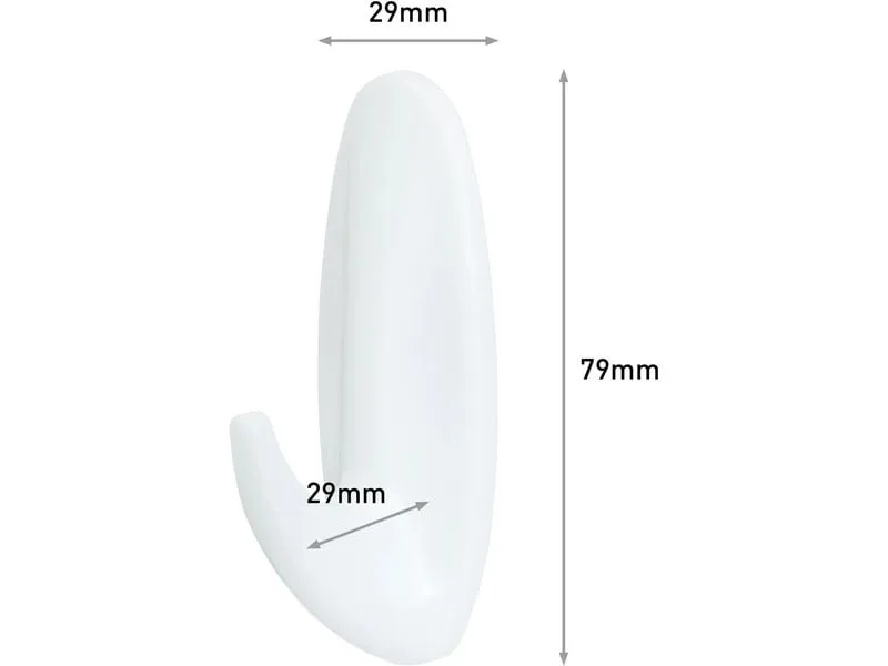 Command Klebehaken Bad Medium Designer 1.4 kg, Weiss