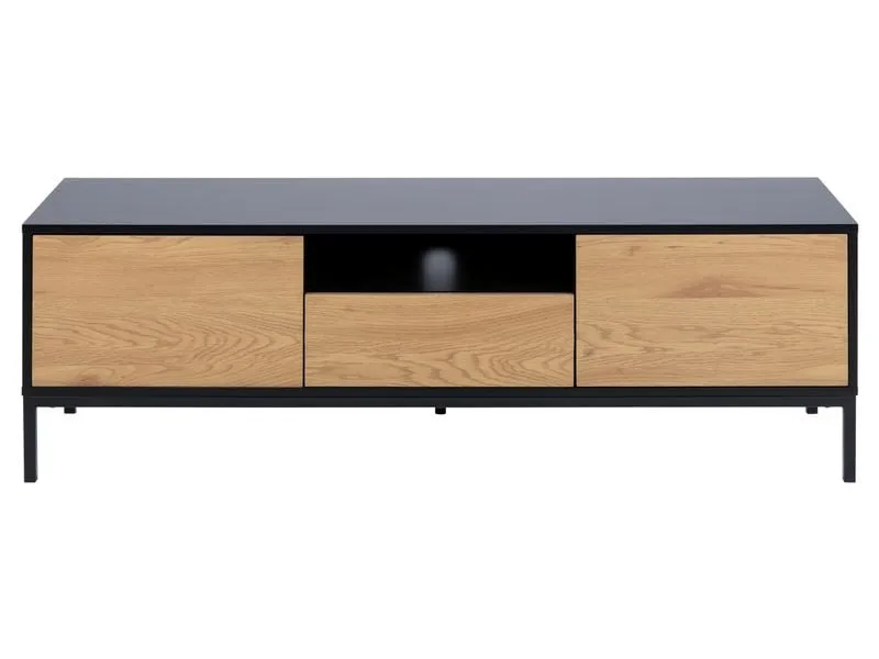 AC Design TV-Möbel Seaford 140 x 40 x 45 cm, Nature/Schwarz AC Design TV-Möbel Seaford 140 x 40 x 45 cm, Nature/Schwarz
