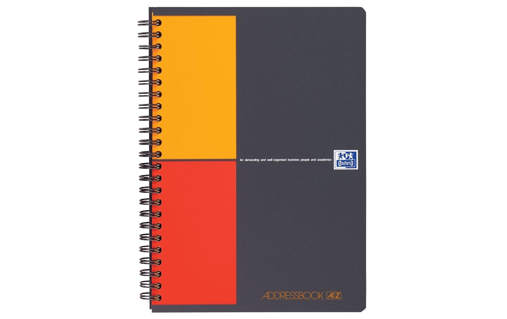 Oxford Adressbuch International, A5, Liniert, Grau