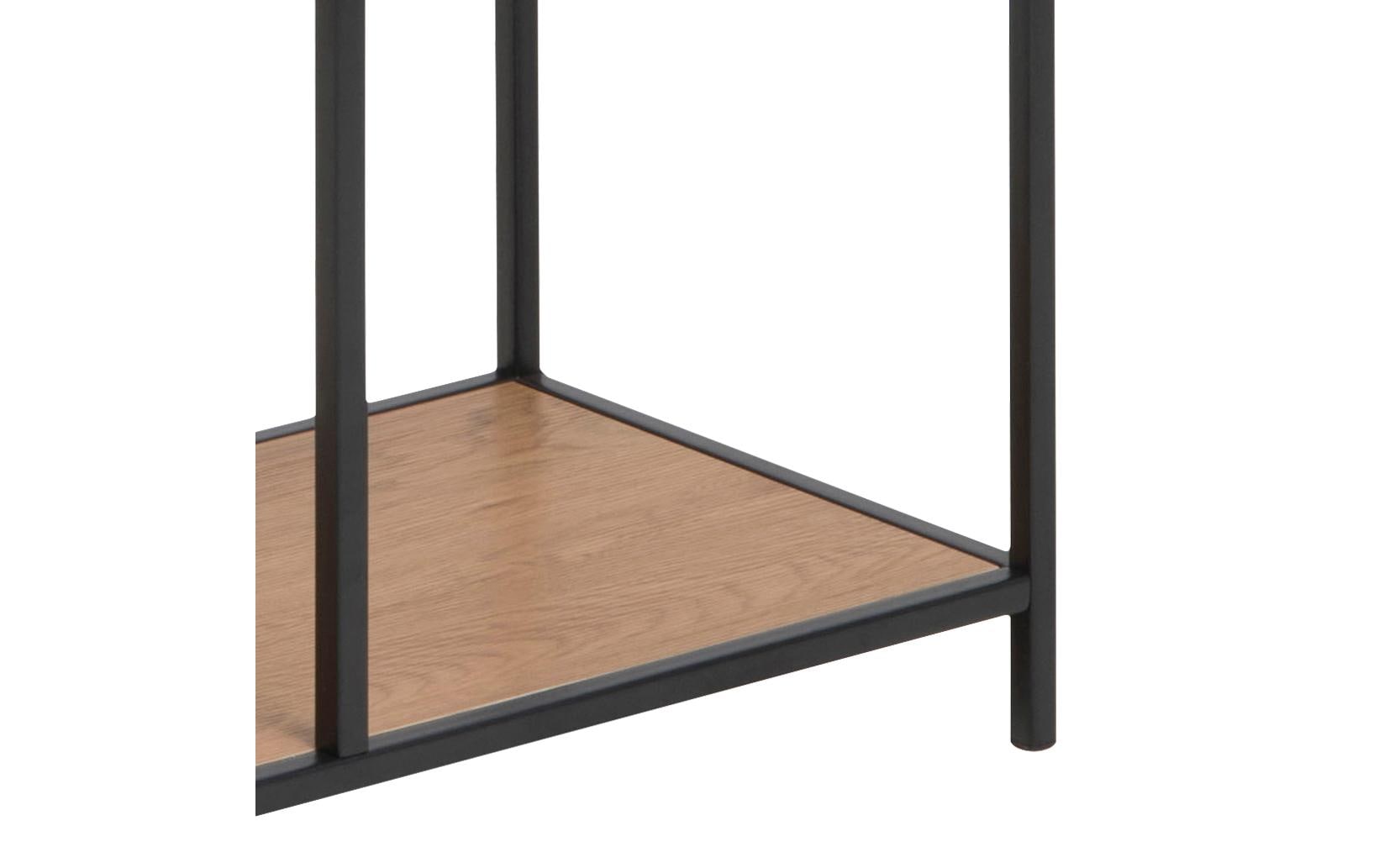 AC Design Regal Seaford 77 x 35 x 185cm, Braun/Schwarz