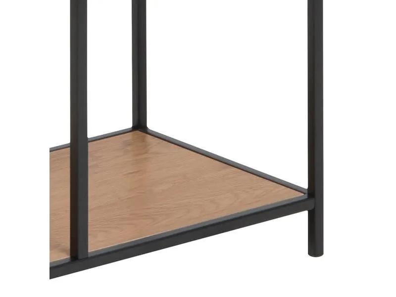 AC Design Regal Seaford 77 x 35 x 185cm, Braun/Schwarz