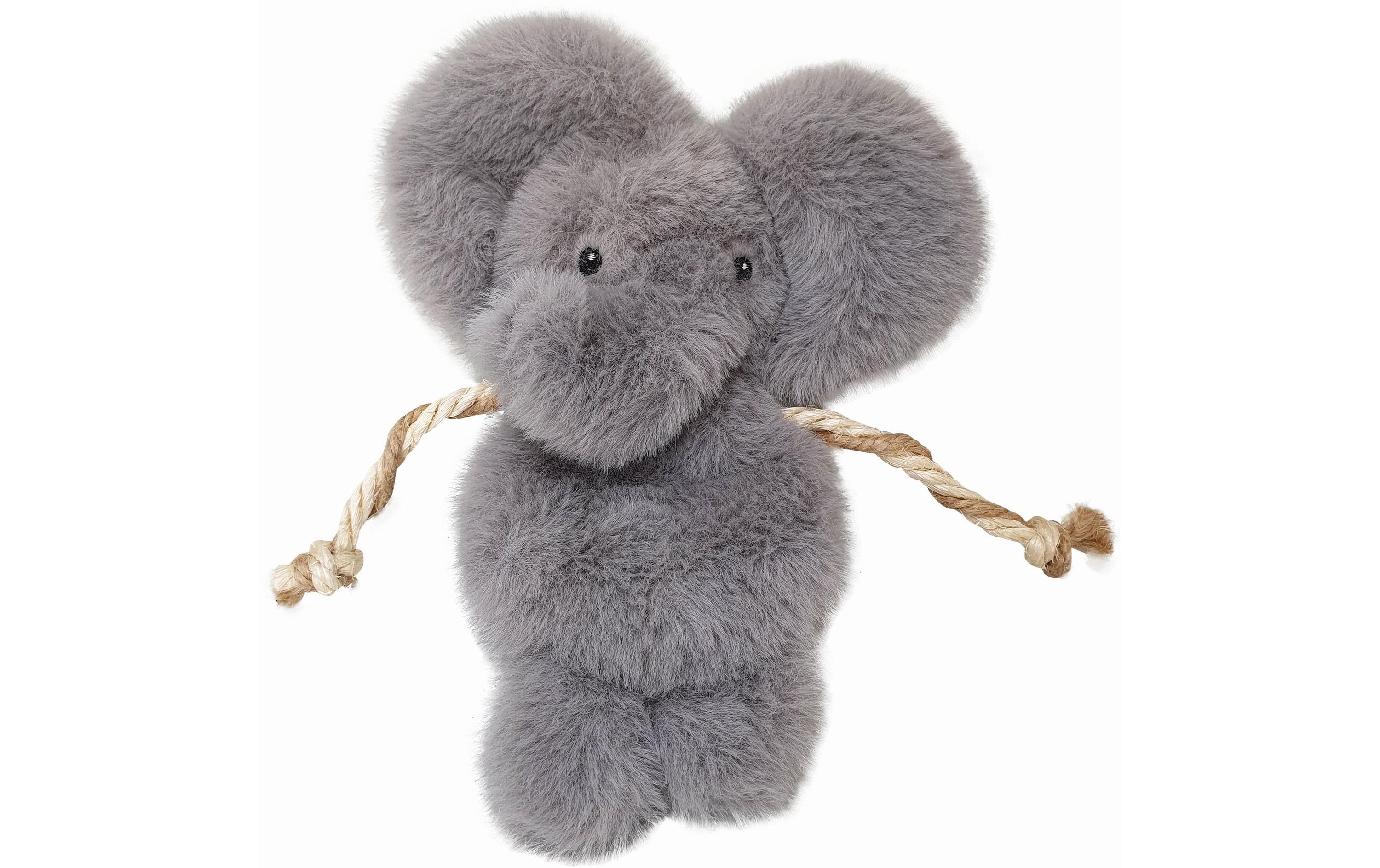 Nobby Katzen-Spielzeug Elefant, 20 cm, Grau