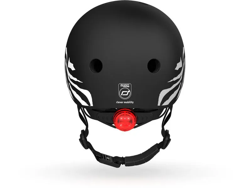 Scoot and Ride Kinderhelm Zebra Schwarz, XXS-S