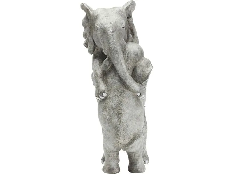Kare Dekofigur Elephant Hug Grau