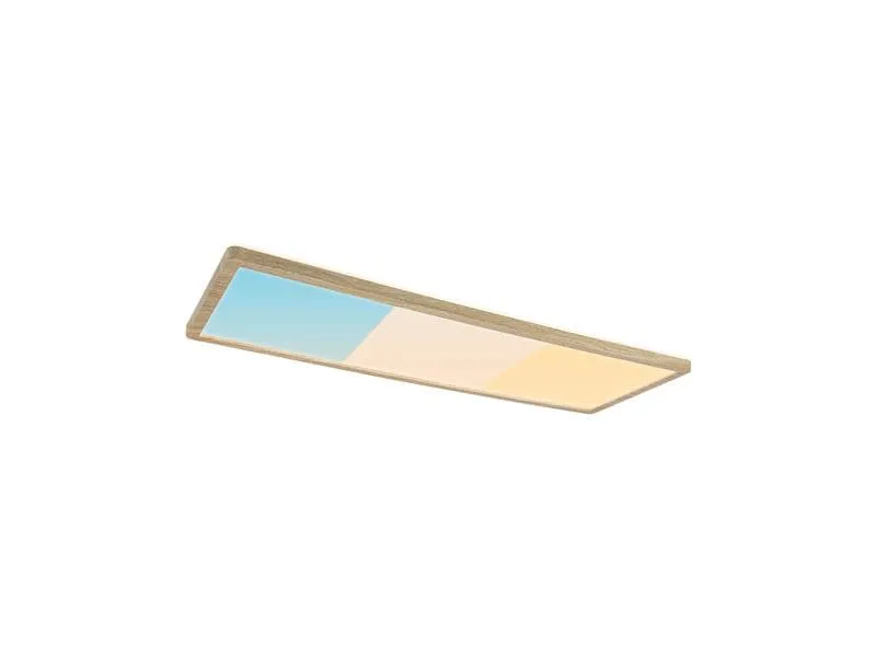 Paulmann LED Panel Atria Shine IP44 eckig 560 x 200 mm Holzoptik