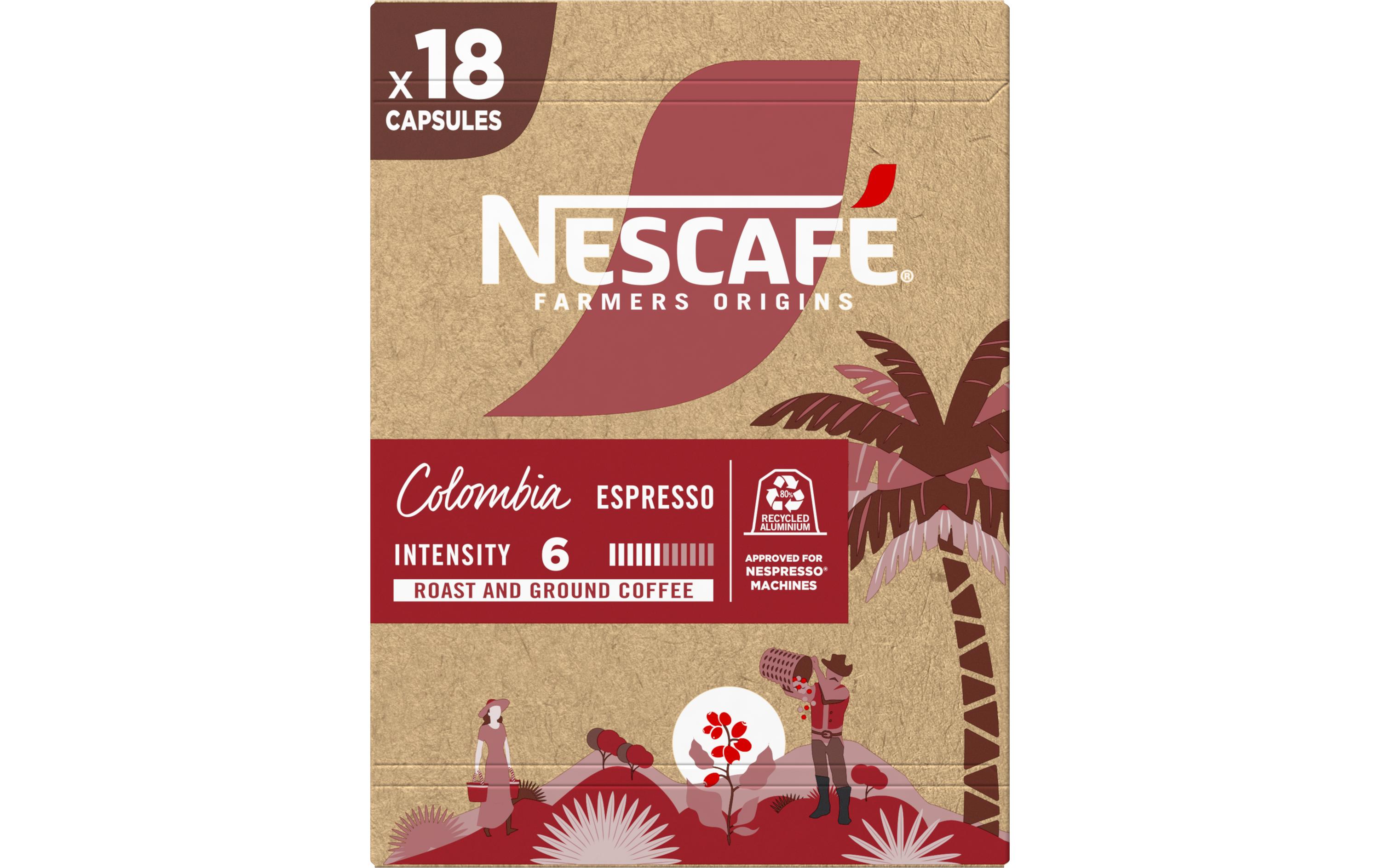 Nescafé Kaffeekapseln Farmers Origins Colombia 18 Stück