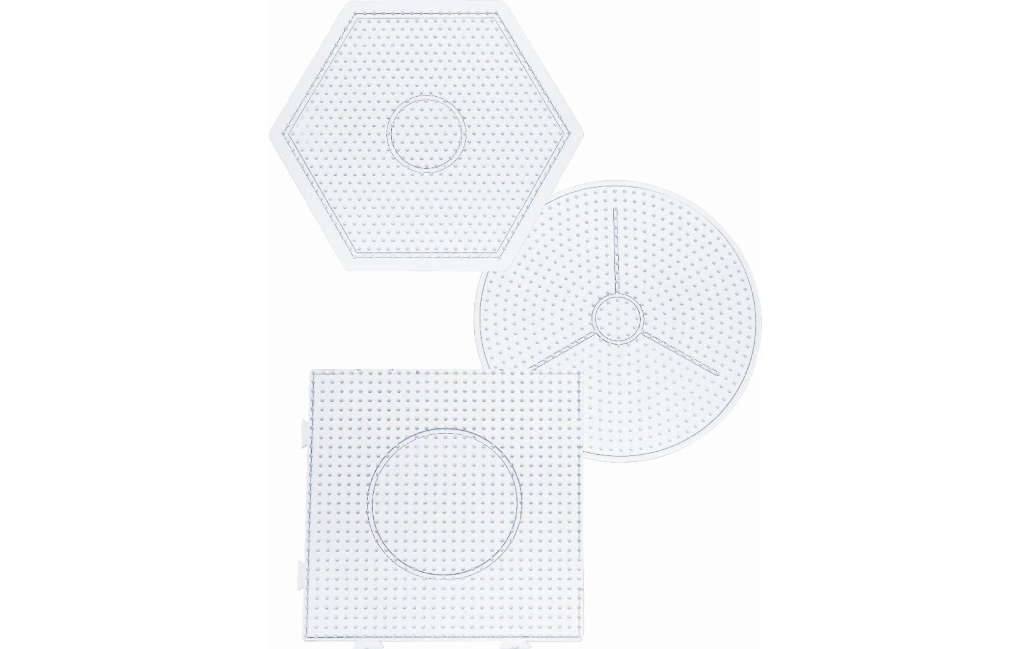 Folia Bügelperlen Platten Stiftplatten-Set Weiss Folia Bügelperlen Platten Stiftplatten-Set Weiss