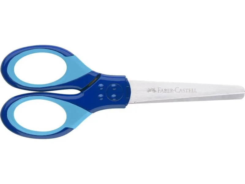 Faber-Castell Kinderschere Grip Blau, Edelstahl Faber-Castell Kinderschere Grip Blau, Edelstahl