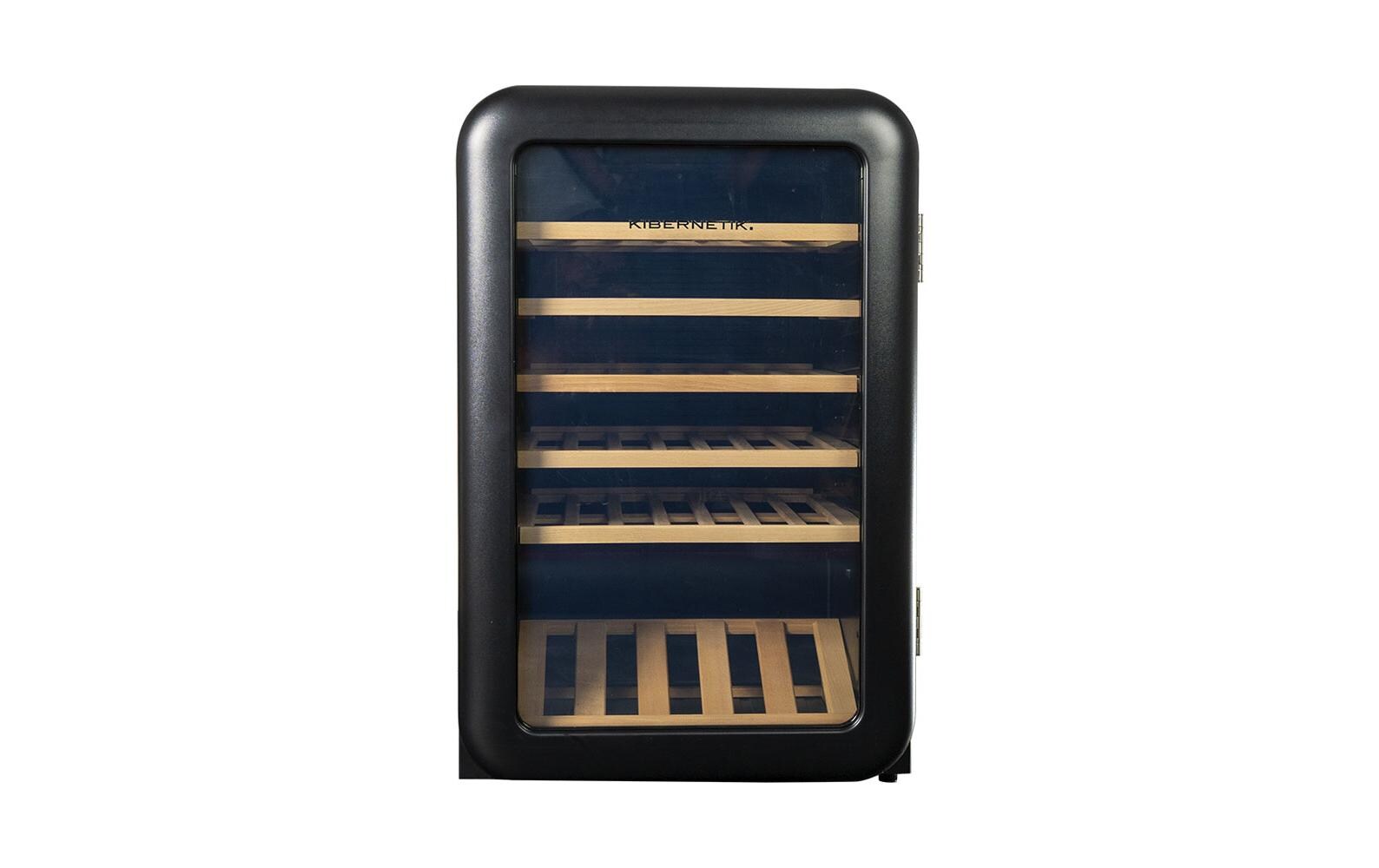 Kibernetik Weinkühlschrank WKH49S Rechts, Schwarz