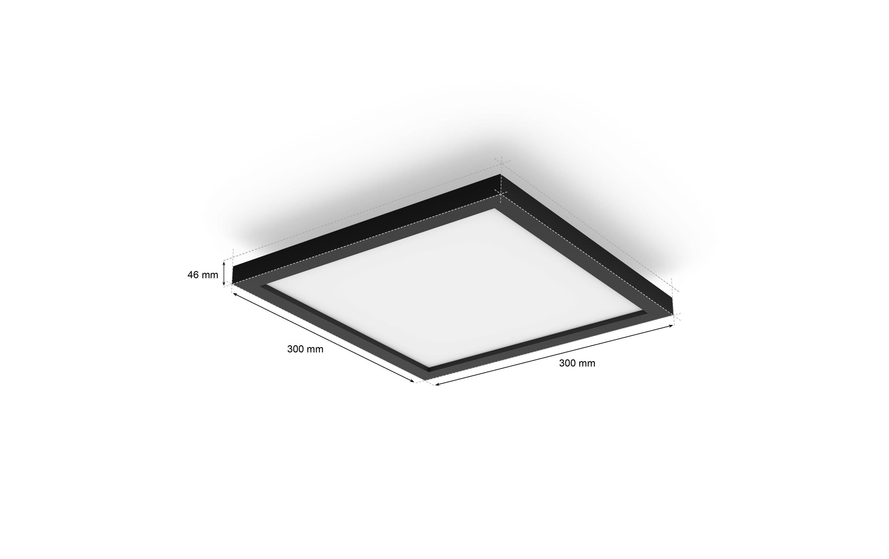 Philips Hue Panelleuchte White Ambiance Aurelle 30 x 30 cm Schwarz Philips Hue Panelleuchte White Ambiance Aurelle 30 x 30 cm Schwarz