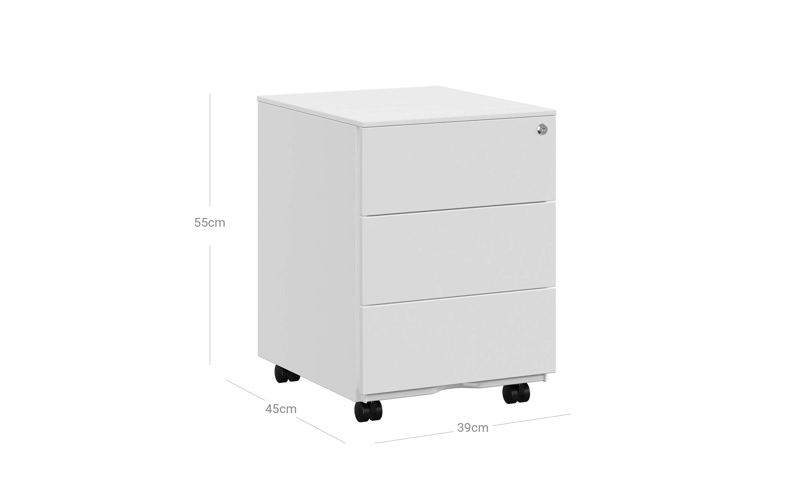 Songmics Aktenschrank mit 3 Schubladen