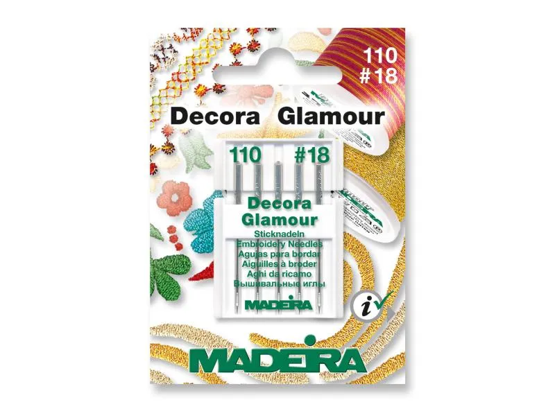 Madeira Maschinennadel Glamour Decora 110/18 5 Stück Madeira Maschinennadel Glamour Decora 110/18 5 Stück