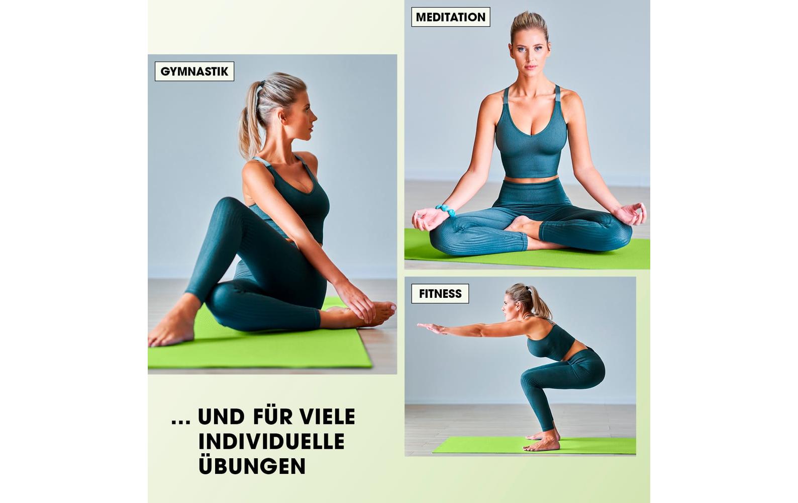 World Fitness Fitnessmatte Yamuna 183 cm x 61 cm, Grün