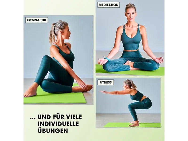 World Fitness Fitnessmatte Ashanti 190 cm x 100 cm, Grün World Fitness Fitnessmatte Ashanti 190 cm x 100 cm, Grün