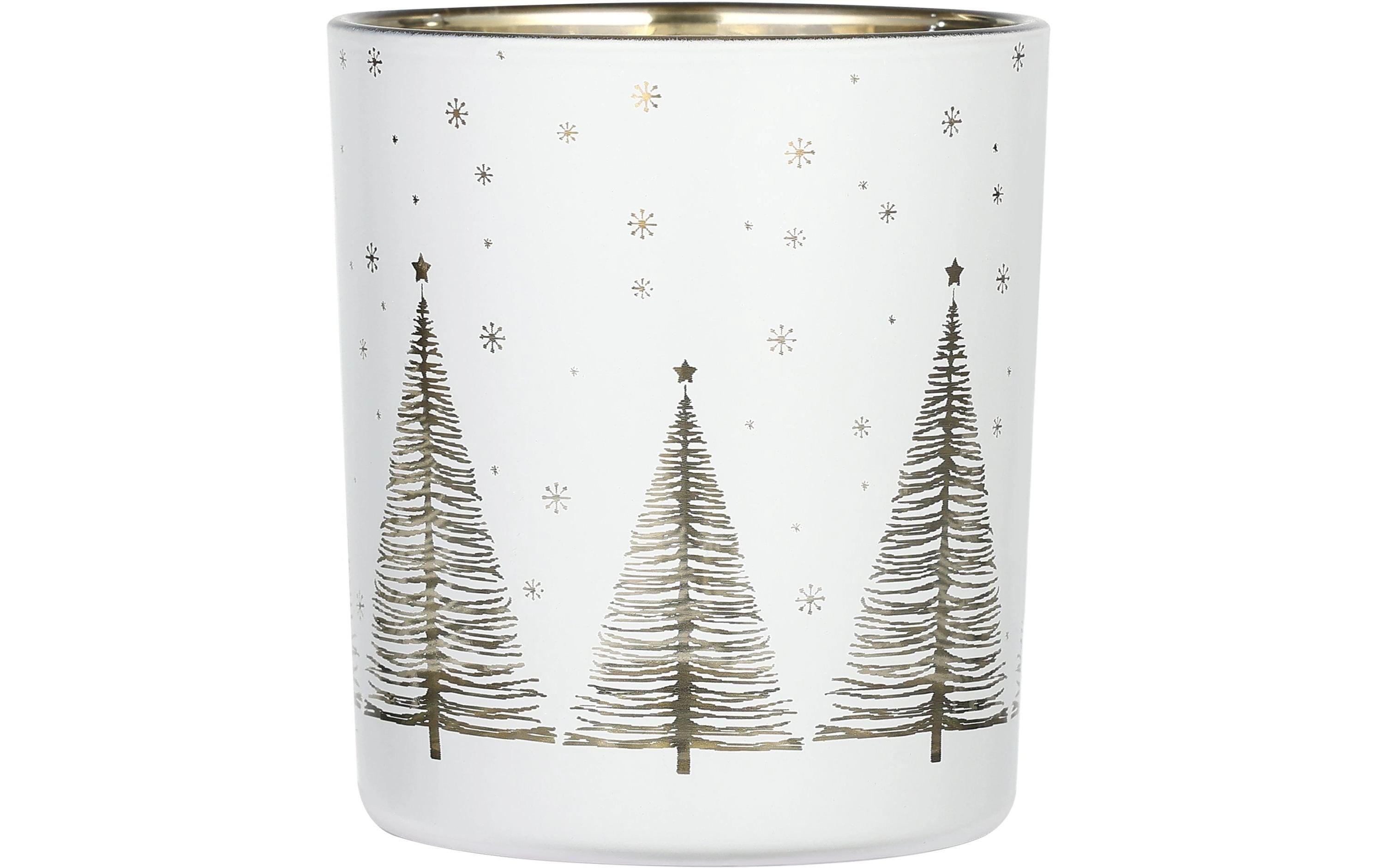 EGLO Weihnachtswindlicht Lukut Ø 7 cm, Gold/Weiss