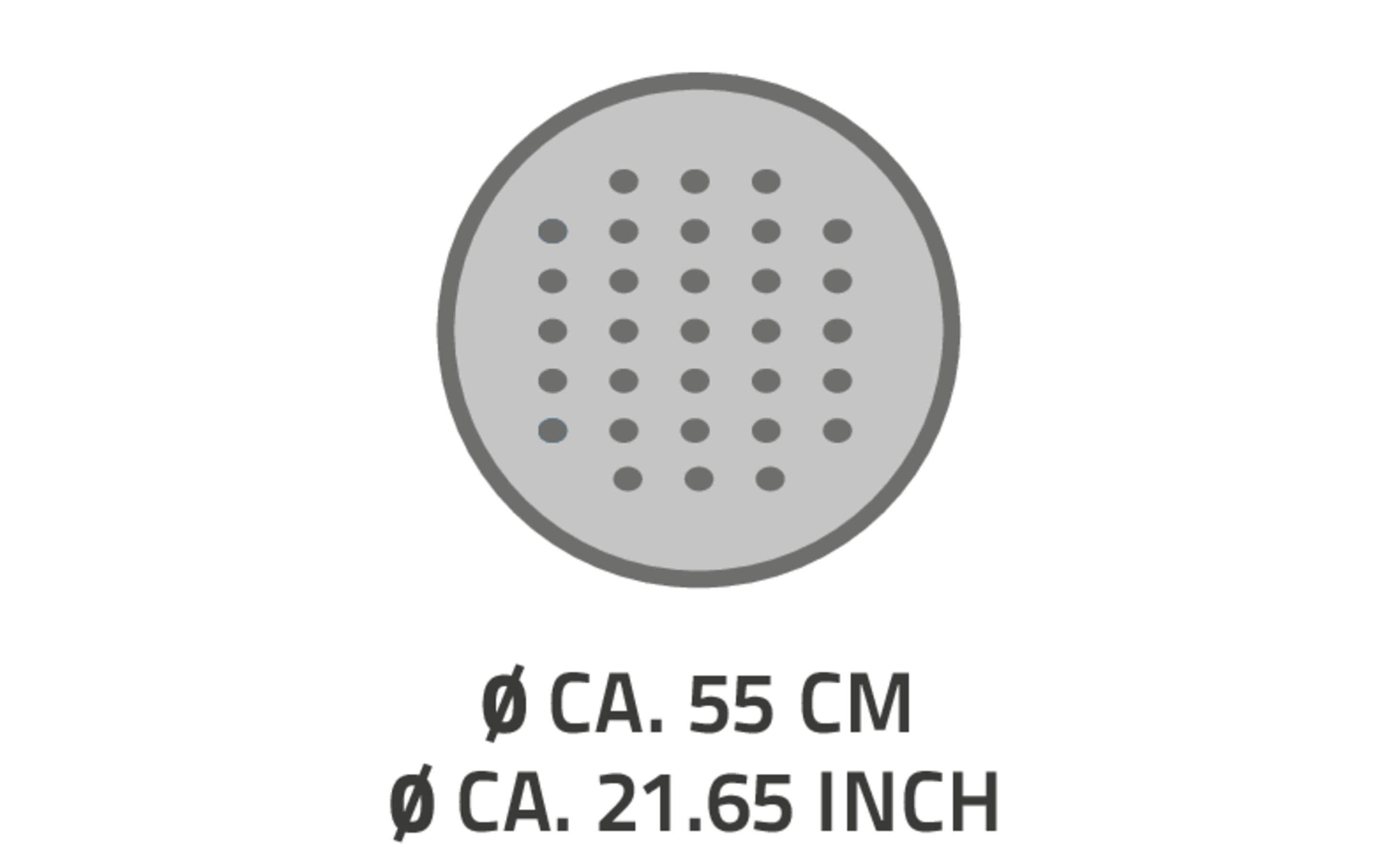 Ridder Duschwanneneinlage Tecno Ø 55 cm, Grau