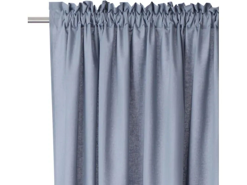 Urbanara Vorhang Solana, Graublau, 140 x 320 cm, Urbanara Vorhang Solana, Graublau, 140 x 320 cm,