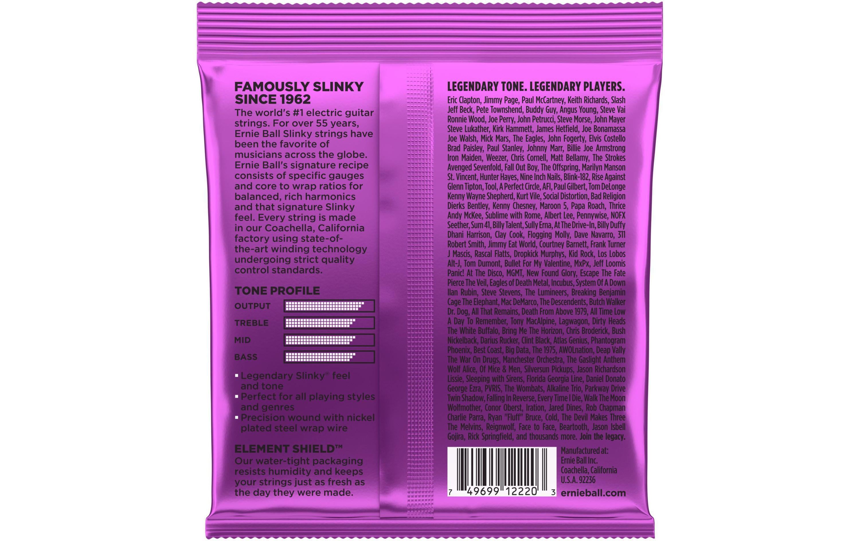 Ernie Ball Gitarrensaiten 2220 Slinky Nickel – Power 11-48