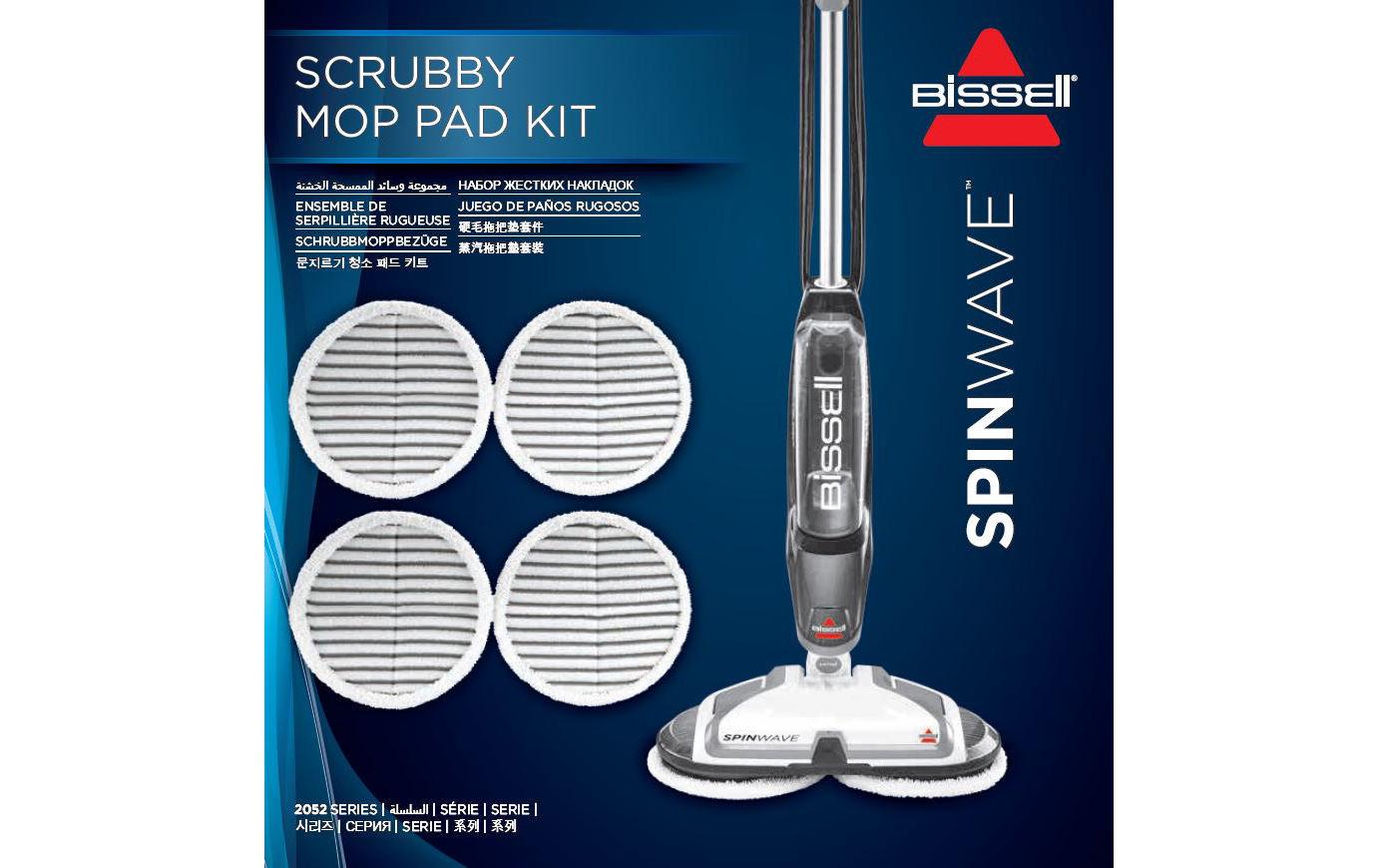 BISSELL Wischbezug Spin Wave Scrubby 4 Stück
