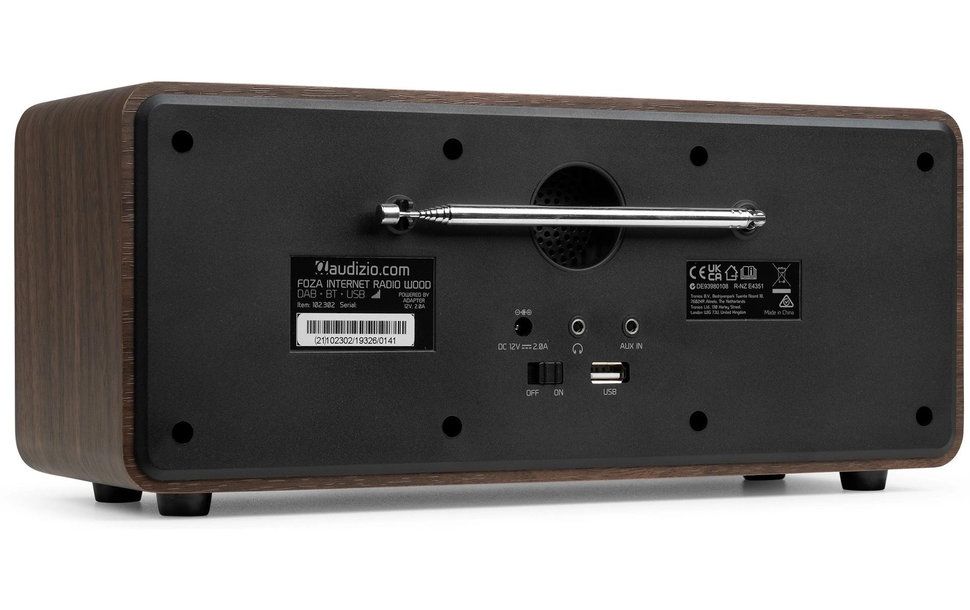 Audizio DAB+ Radio Foza Braun/Schwarz