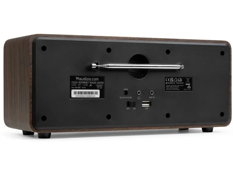 Audizio DAB+ Radio Foza Braun/Schwarz Audizio DAB+ Radio Foza Braun/Schwarz