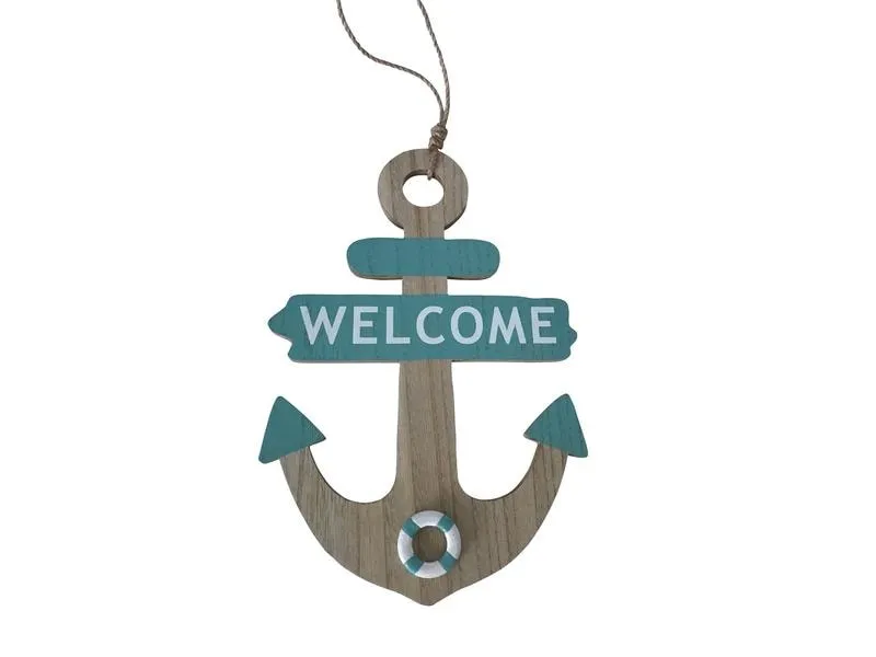 Dameco Wanddekoration Anker Welcome 30 cm