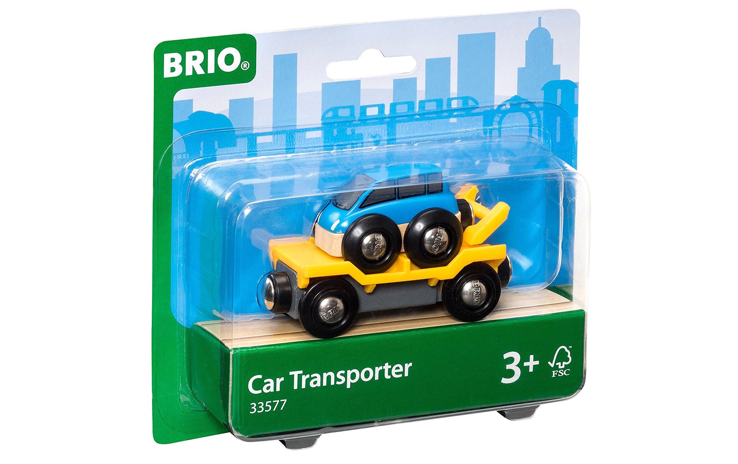 BRIO Eisenbahn Autotransporter mit Ramp