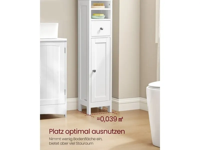 VASAGLE Kommode Landhausstil 21.4 x 180 cm, Weiss VASAGLE Kommode Landhausstil 21.4 x 180 cm, Weiss