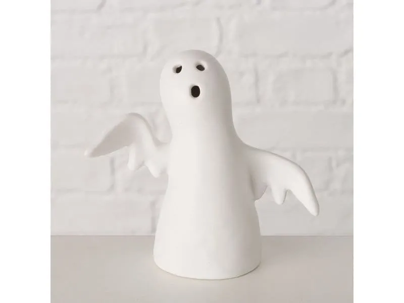 Boltze Halloweenfigur Ghostie Keramik, 12.4 x 11.8 cm